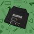 6 Keys to Billiards Success (E.A.T.A.S.S.) Hoodie, folded view, in Black your secret weapon off the table